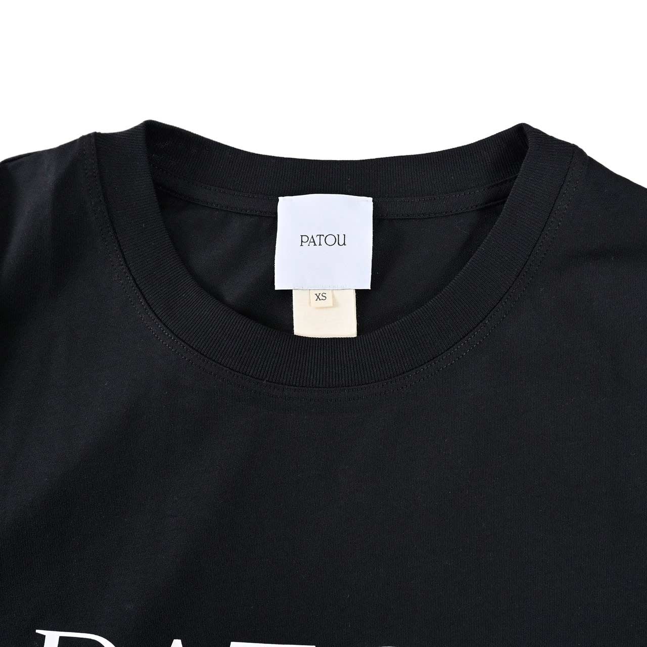 【39%OFF】 パトゥ PATOU Tシャツ JE0299999 999B ブラック 2024SS レディース【ラスト1点 Lサイズ】