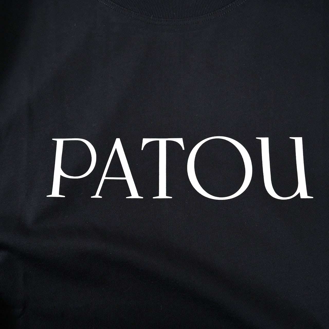 【39%OFF】 パトゥ PATOU Tシャツ JE0299999 999B ブラック 2024SS レディース【ラスト1点 Lサイズ】
