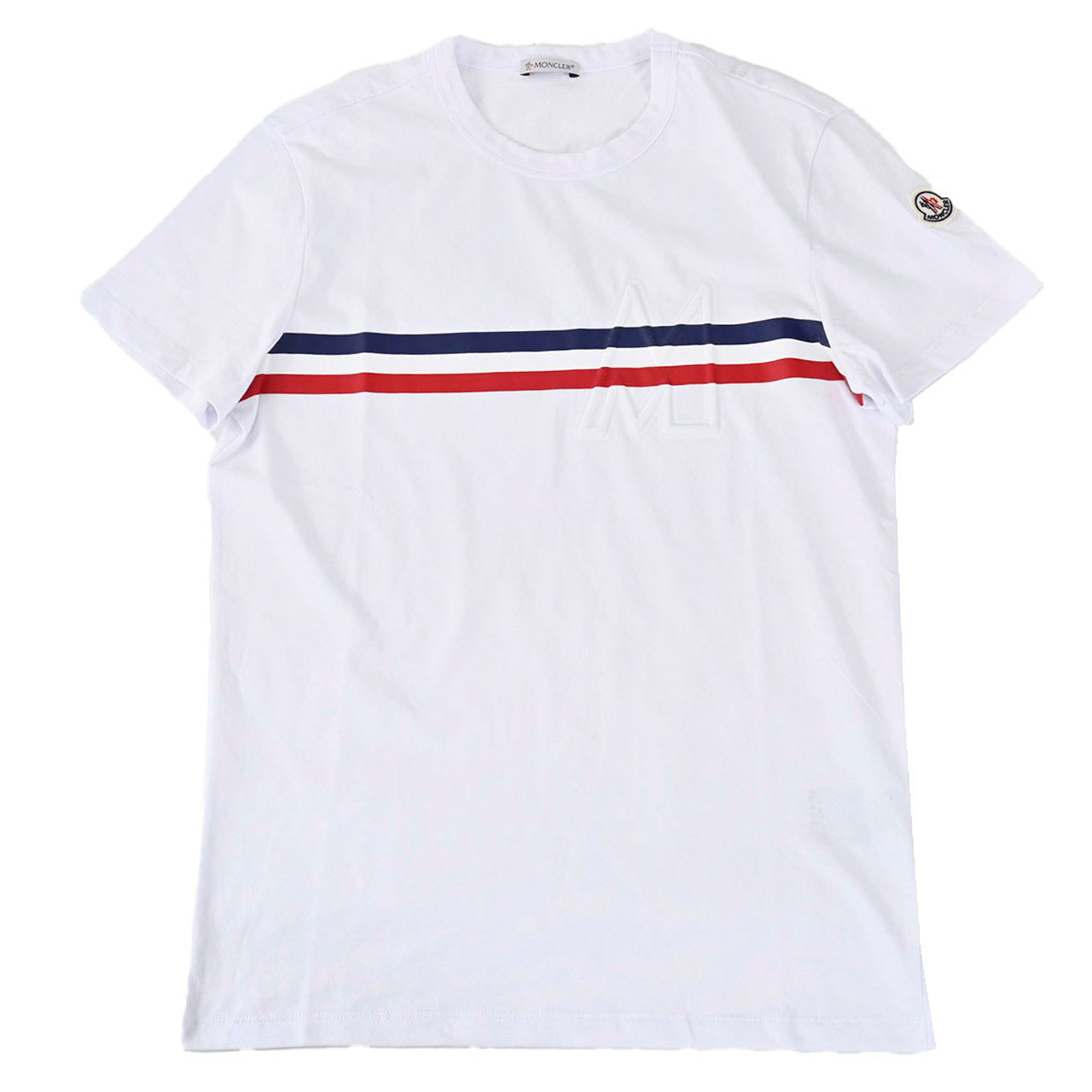 モンクレール MONCLER クルーネック半袖Tシャツ 8C75510 8390T 001 ホワイト メンズ
