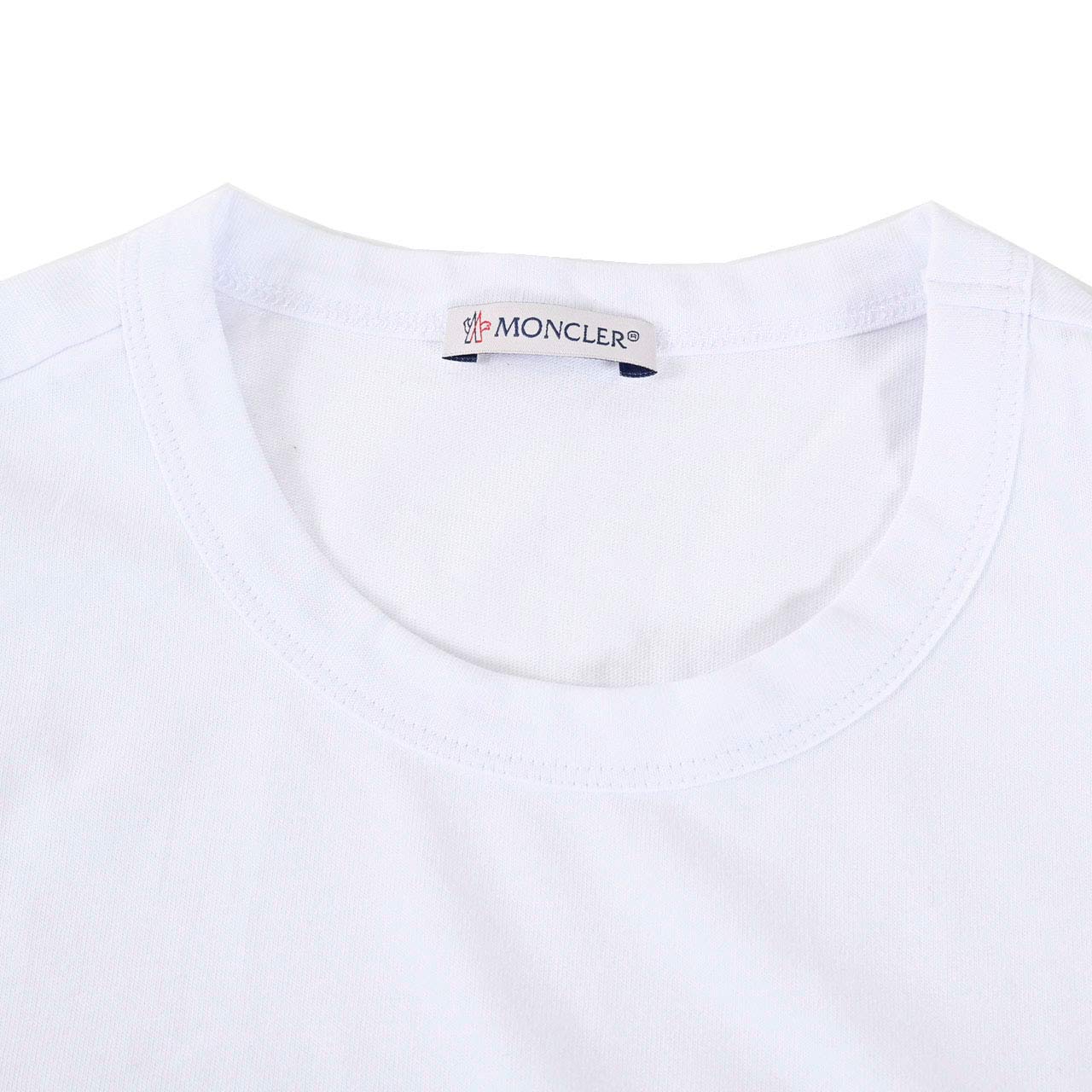 モンクレール MONCLER クルーネック半袖Tシャツ 8C75510 8390T 001 ホワイト メンズ