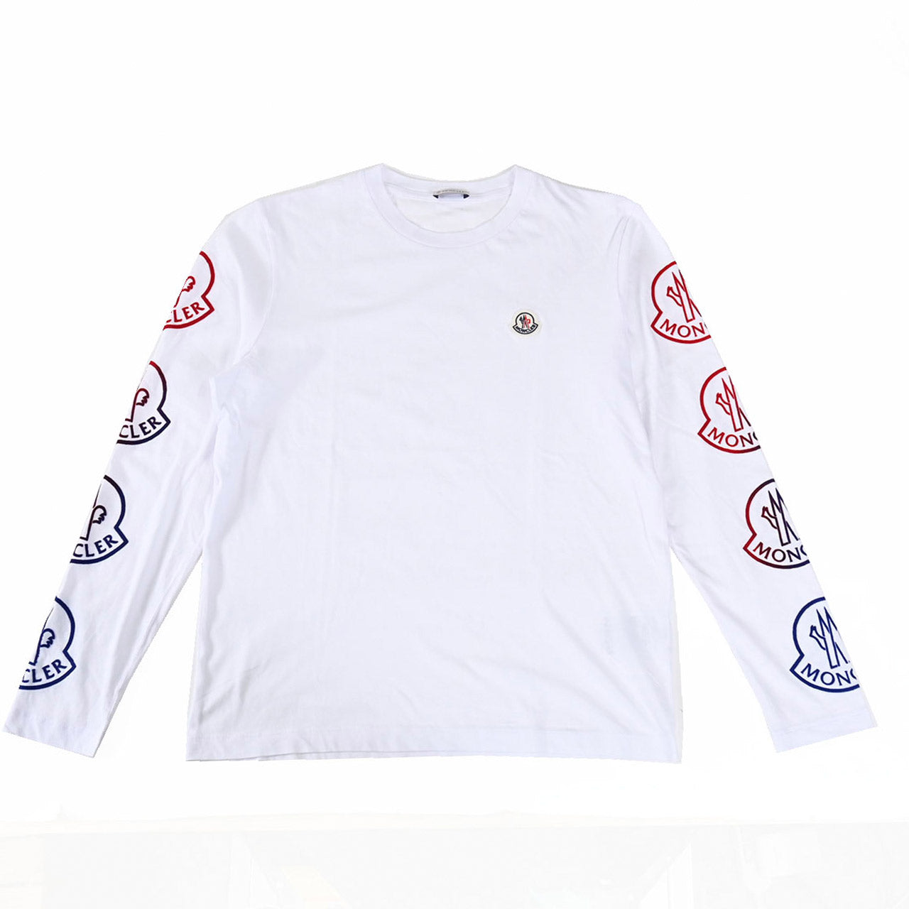 モンクレール MONCLER Tシャツ 8D00011 829H8 001 ホワイト メンズ 【ラスト1点 XLサイズ】