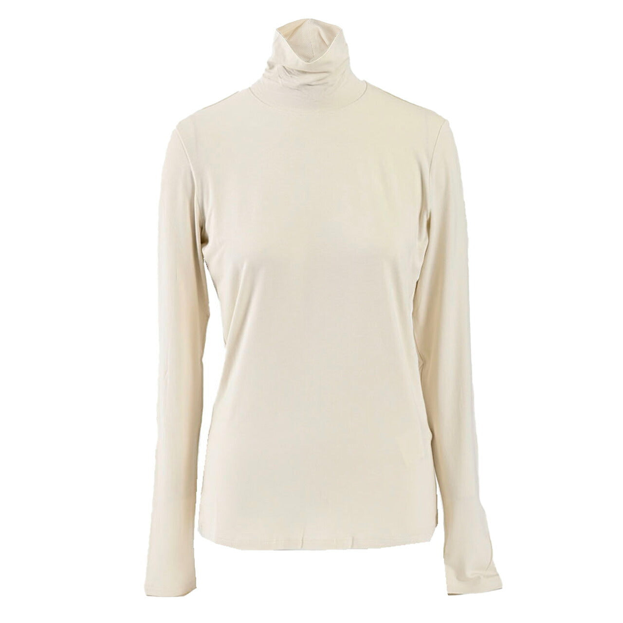 【SALE】 ウィークエンド マックスマーラ WEEKEND MAXMARA ハイネック長袖Tシャツ 59460426 MULTIF 001 クリーム 2024年秋冬 レディース 【ラスト1点 XSサイズ】