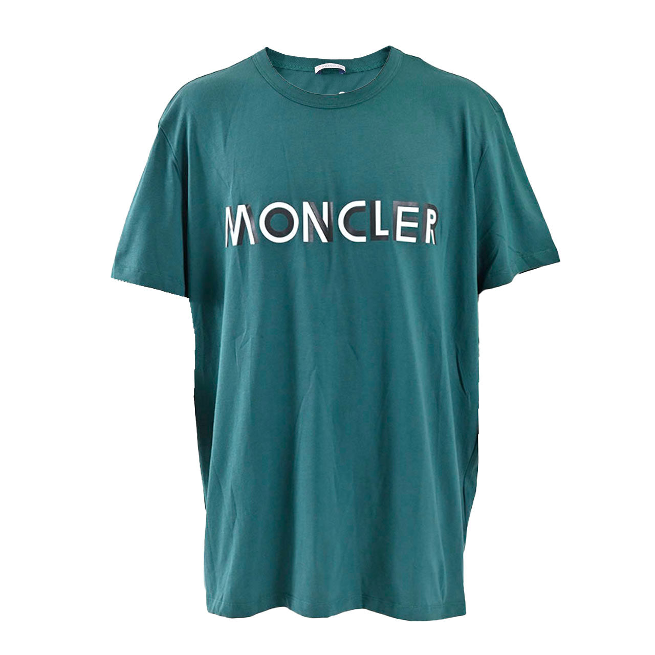 モンクレール MONCLER Tシャツ 8C75910 8390T 868 グリーン メンズ 【ラスト1点 Sサイズ】