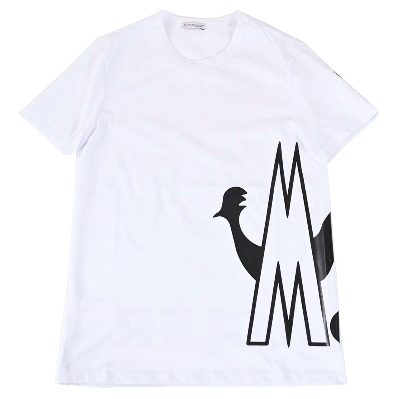 モンクレール MONCLER Tシャツ 8046150 V8043 001 ホワイト メンズ 【ラスト1点 XSサイズ】