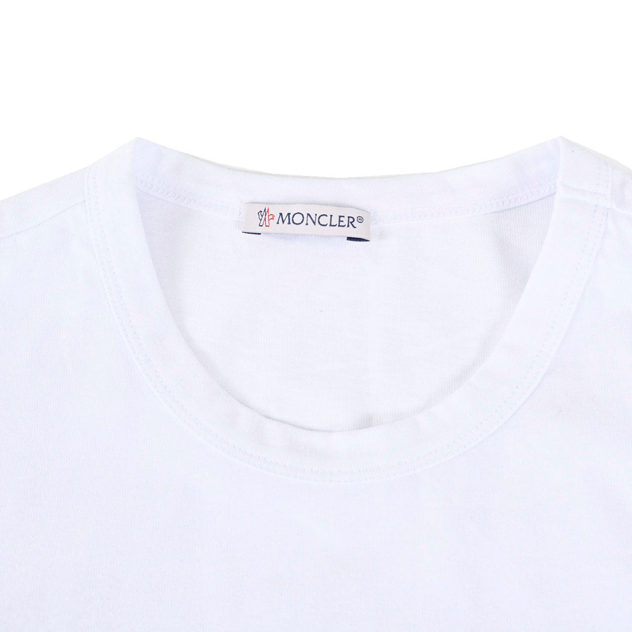 モンクレール MONCLER Tシャツ 8046150 V8043 001 ホワイト メンズ 【ラスト1点 XSサイズ】