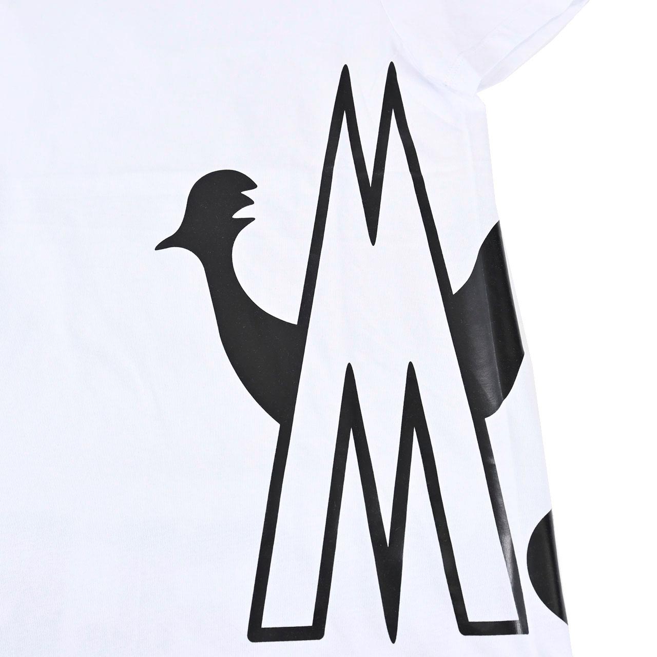 モンクレール MONCLER Tシャツ 8046150 V8043 001 ホワイト メンズ 【ラスト1点 XSサイズ】