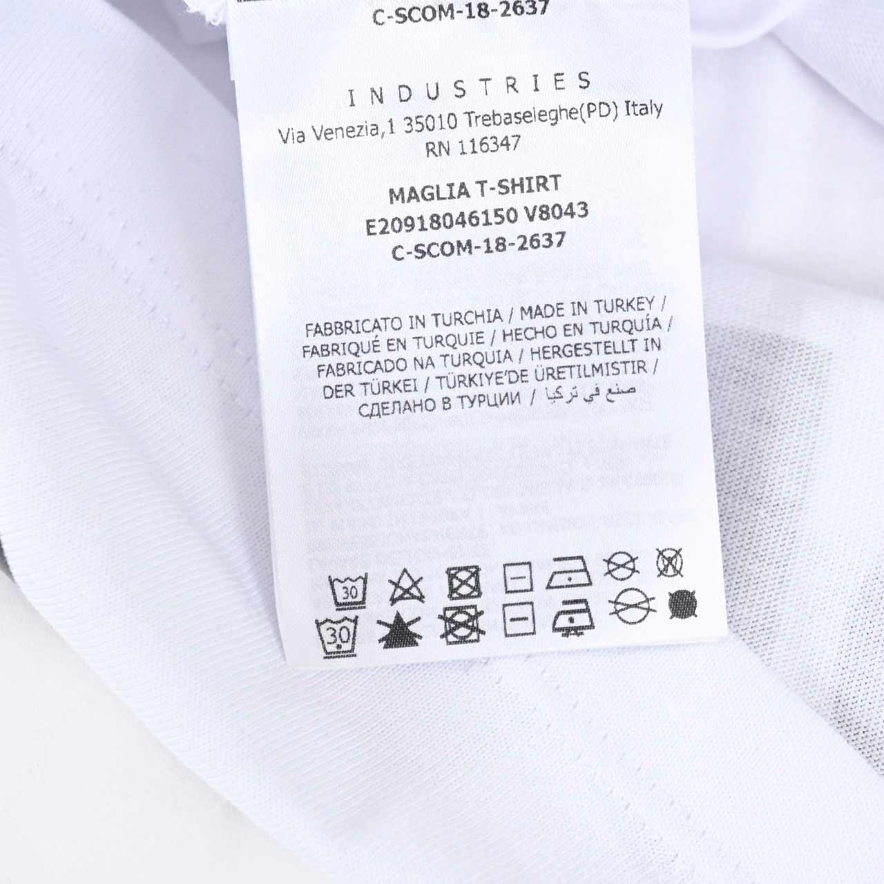 モンクレール MONCLER Tシャツ 8046150 V8043 001 ホワイト メンズ 【ラスト1点 XSサイズ】