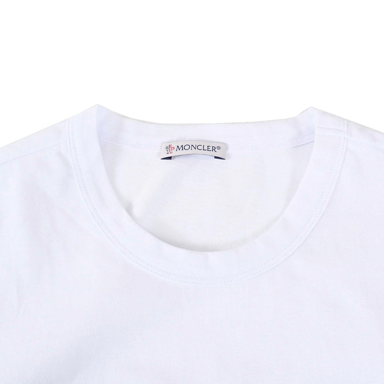 【57%OFF】 モンクレール MONCLER クルーネック半袖Tシャツ 8C7A810 8390T 001 001 ホワイト メンズ