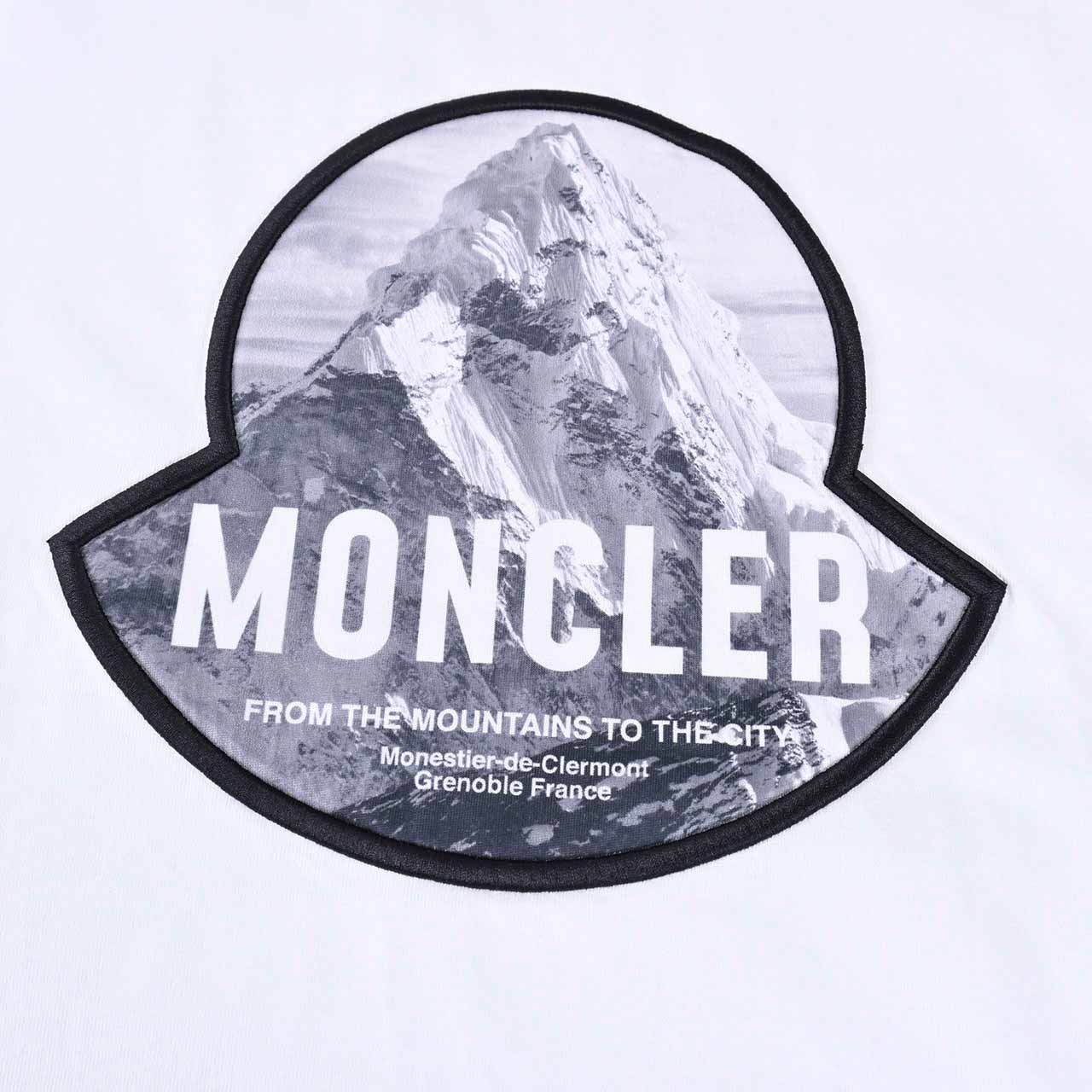 【57%OFF】 モンクレール MONCLER クルーネック半袖Tシャツ 8C7A810 8390T 001 001 ホワイト メンズ