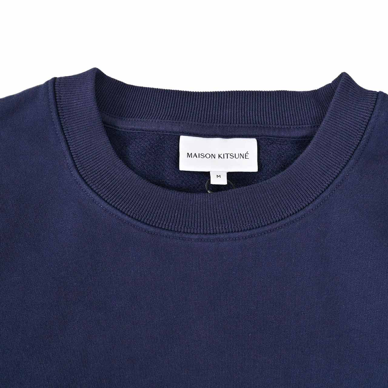 【期間限定SALE】 メゾン キツネ MAISON KITSUNE トレーナー LM00311KM0001 P480 ネイビー メンズ