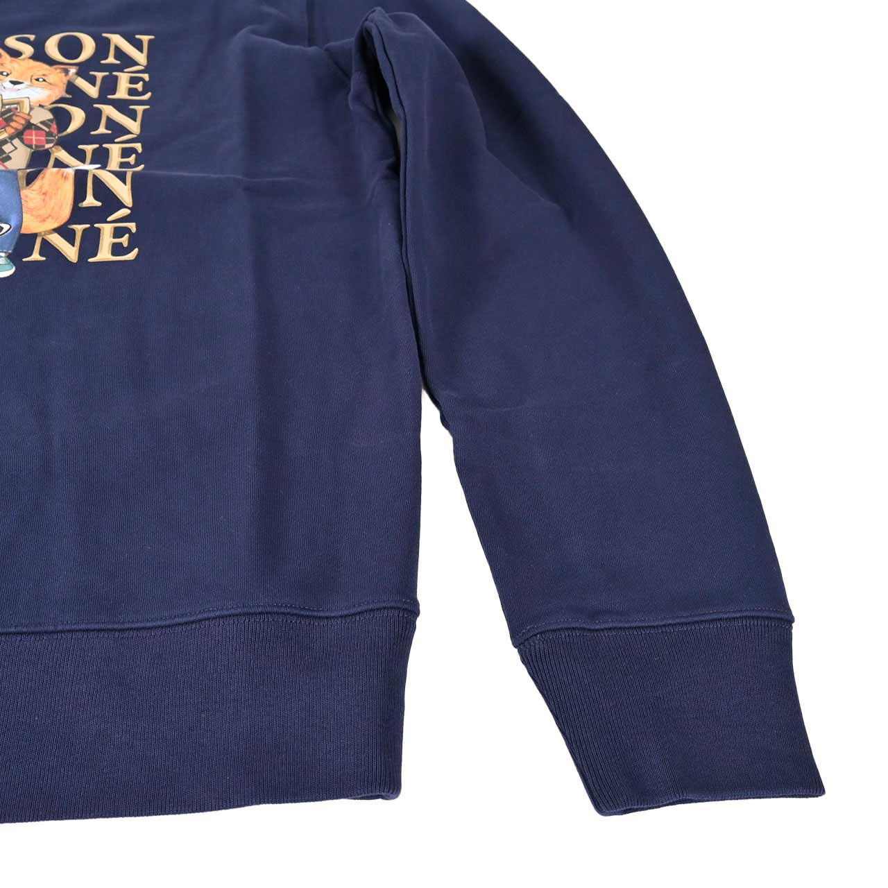 【期間限定SALE】 メゾン キツネ MAISON KITSUNE トレーナー LM00311KM0001 P480 ネイビー メンズ