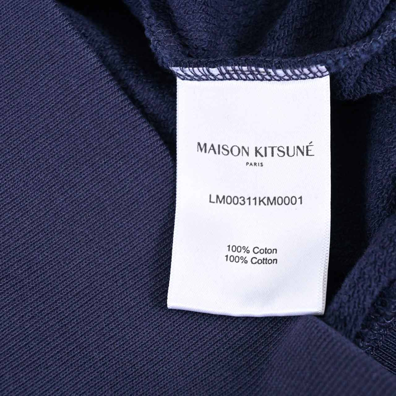 【期間限定SALE】 メゾン キツネ MAISON KITSUNE トレーナー LM00311KM0001 P480 ネイビー メンズ