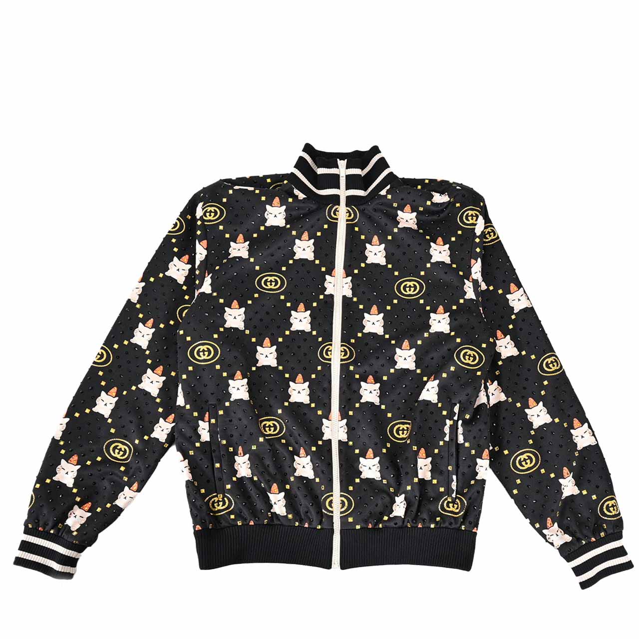 グッチ GUCCI ブルゾン 736094 XJFCQ 1043 ブラック メンズ 【ラスト1点 Sサイズ】 【プライスダウン】