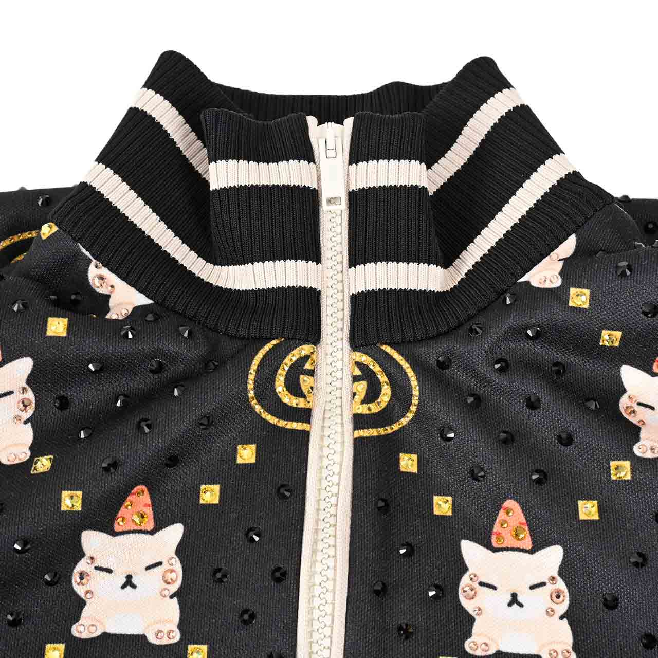 グッチ GUCCI ブルゾン 736094 XJFCQ 1043 ブラック メンズ 【ラスト1点 Sサイズ】 【プライスダウン】