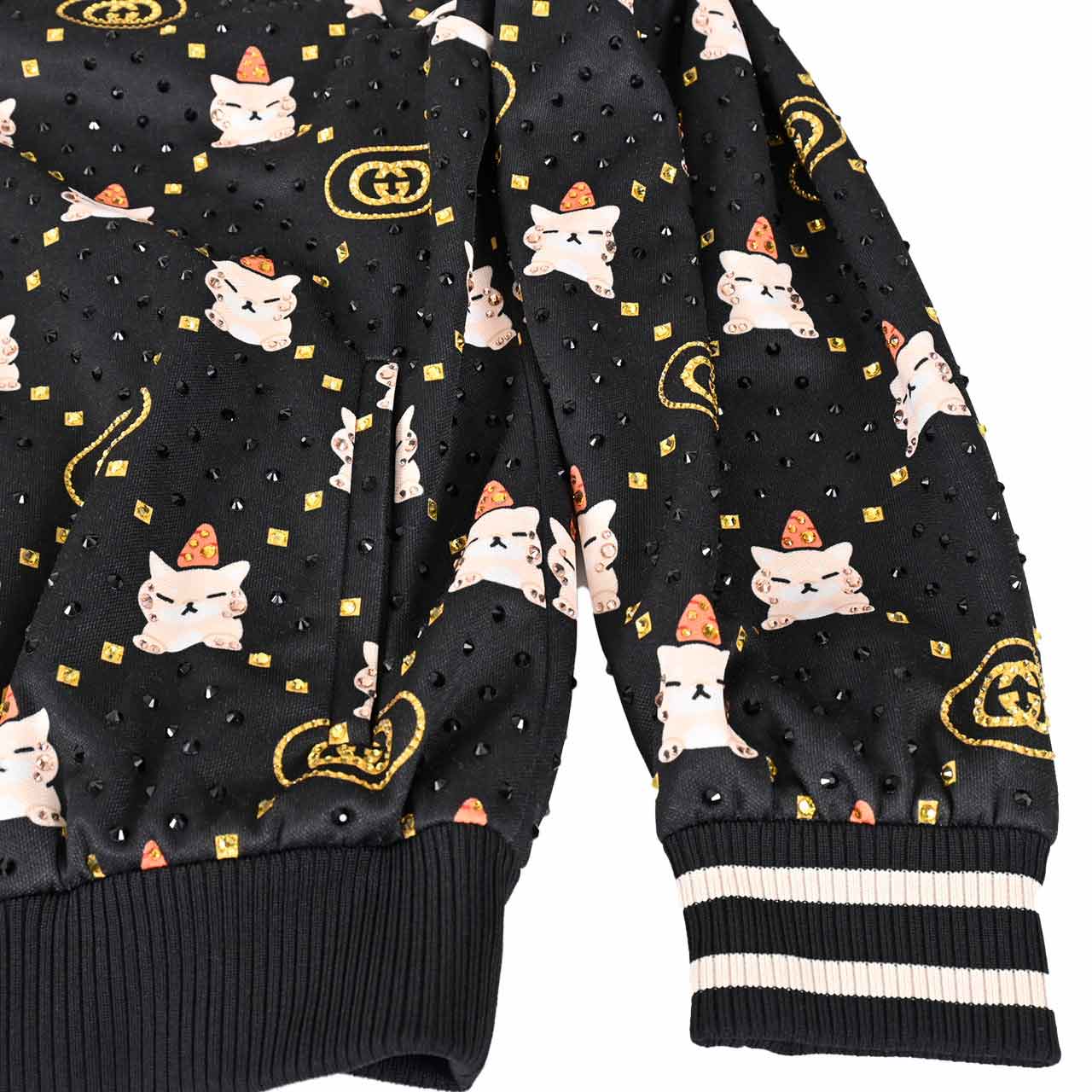 グッチ GUCCI ブルゾン 736094 XJFCQ 1043 ブラック メンズ 【ラスト1点 Sサイズ】 【プライスダウン】