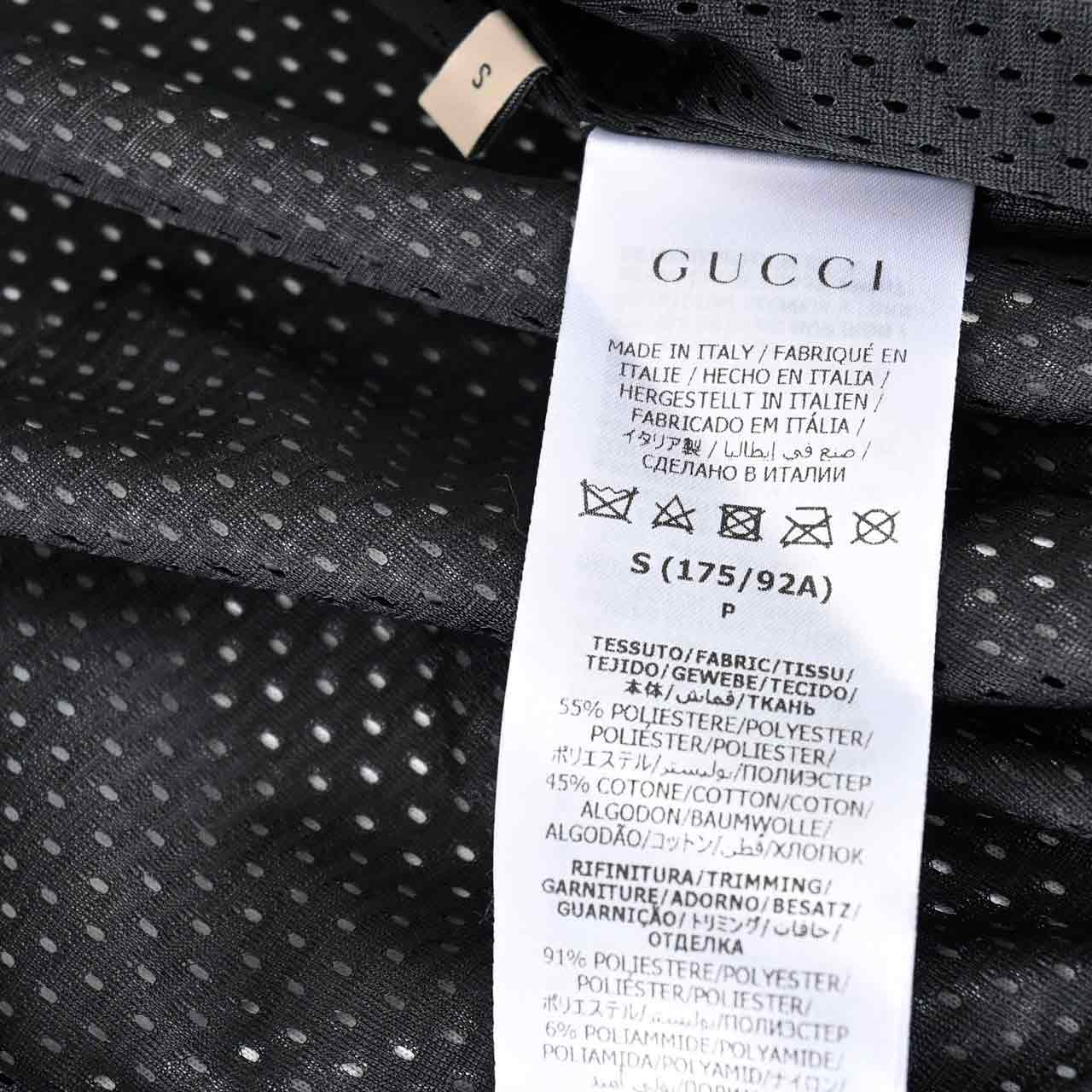 グッチ GUCCI ブルゾン 736094 XJFCQ 1043 ブラック メンズ 【ラスト1点 Sサイズ】 【プライスダウン】