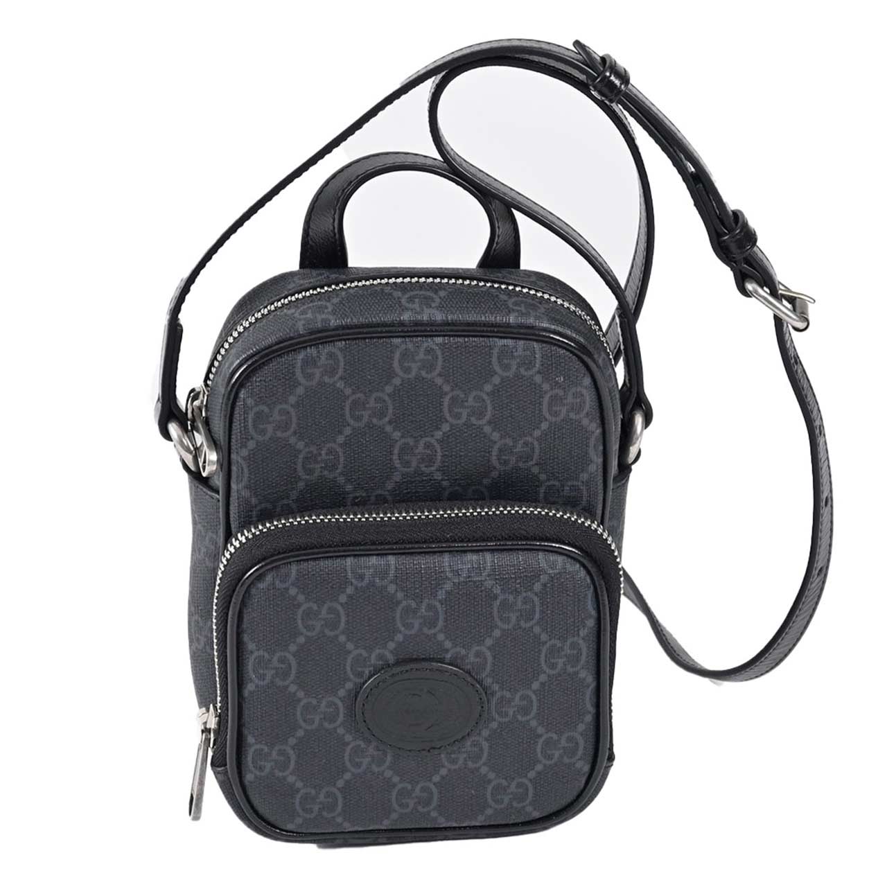 【期間限定SALE】 グッチ GUCCI ショルダーバッグ 672952 92TCN 1000U ブラック メンズ レディース