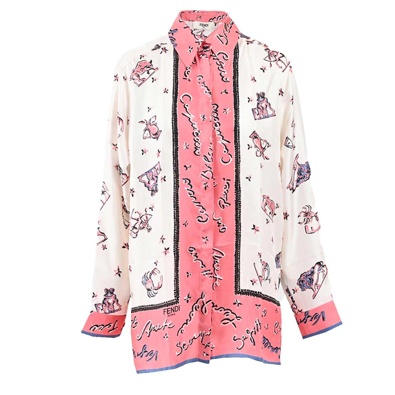 フェンディ FENDI 長袖ブラウス FS7891 ANR4 F1K9Y ピンク レディース 【ラスト1点 38サイズ】 ギフト プレゼント