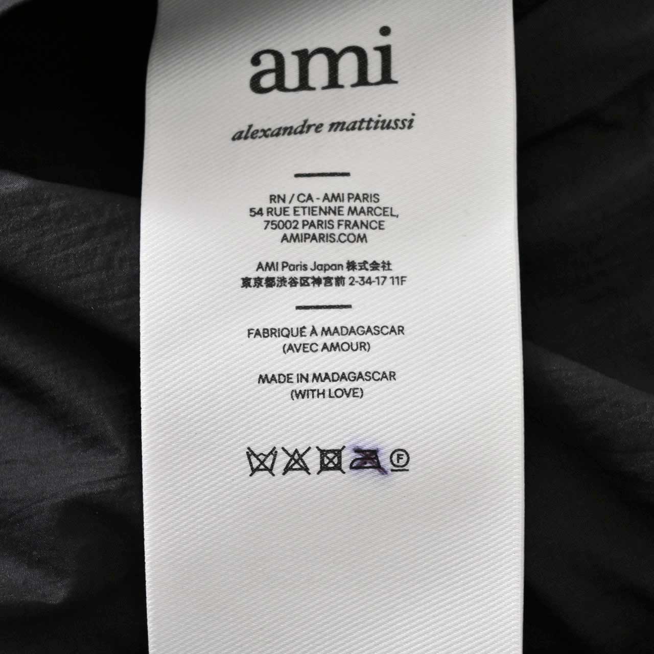 アミ AMI ダウンベスト HJK703.PA0009 001 ブラック 2024AW メンズ 【お値段見直し】 SALE