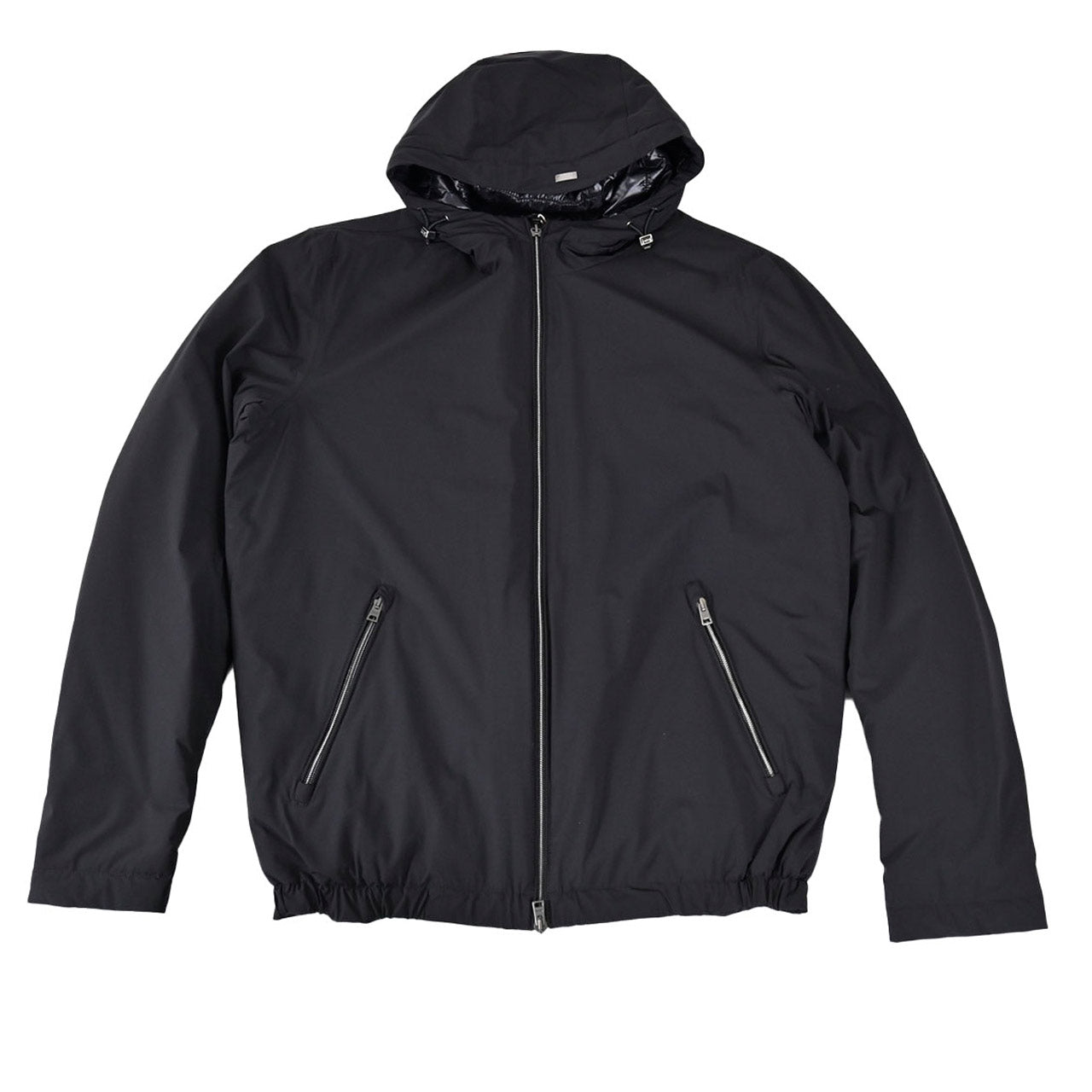 【期間限定SALE】 ヘルノ HERNO フード付きブルゾン GI00042UR 9300 ブラック 2024AW メンズ
