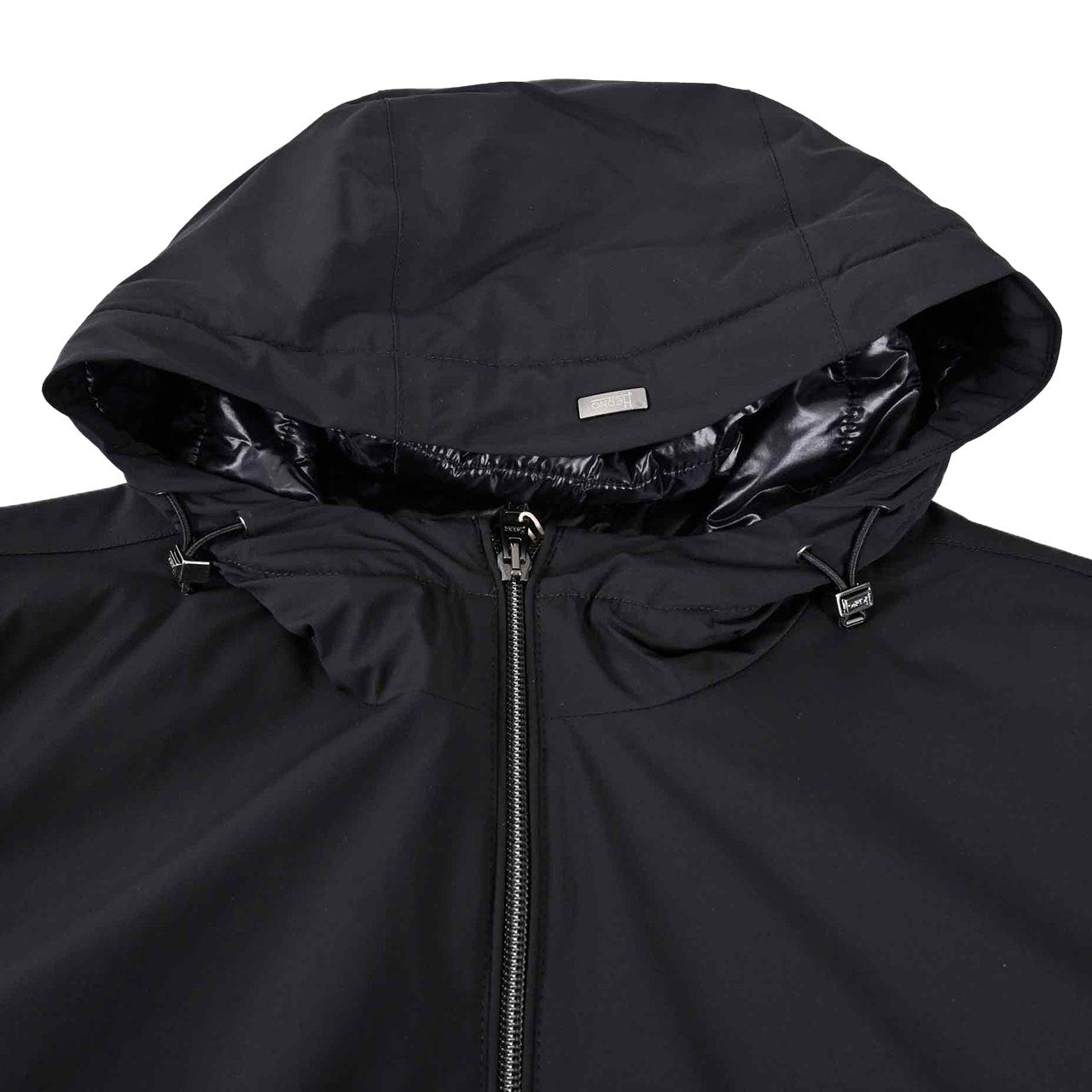 【期間限定SALE】 ヘルノ HERNO フード付きブルゾン GI00042UR 9300 ブラック 2024AW メンズ