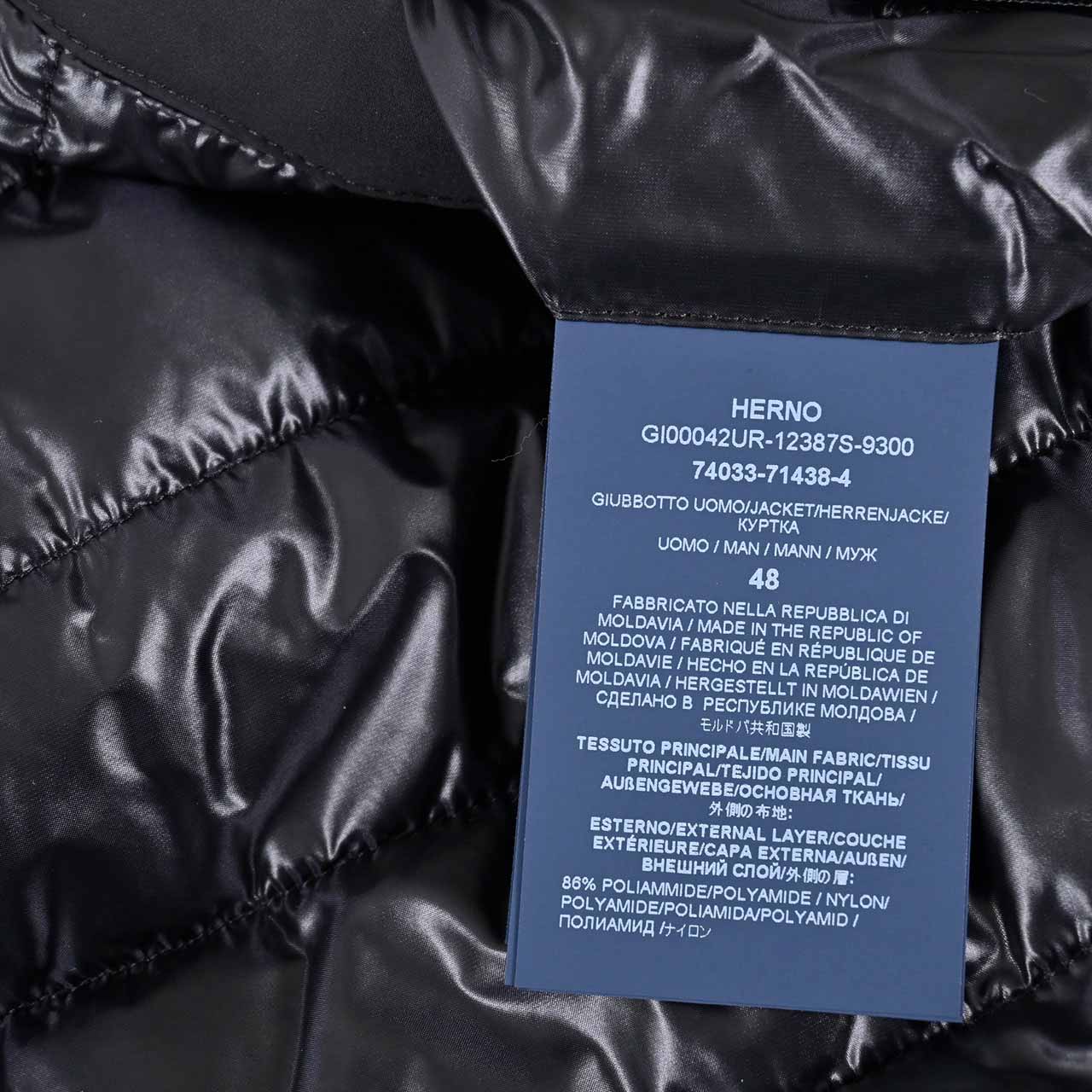 【期間限定SALE】 ヘルノ HERNO フード付きブルゾン GI00042UR 9300 ブラック 2024AW メンズ