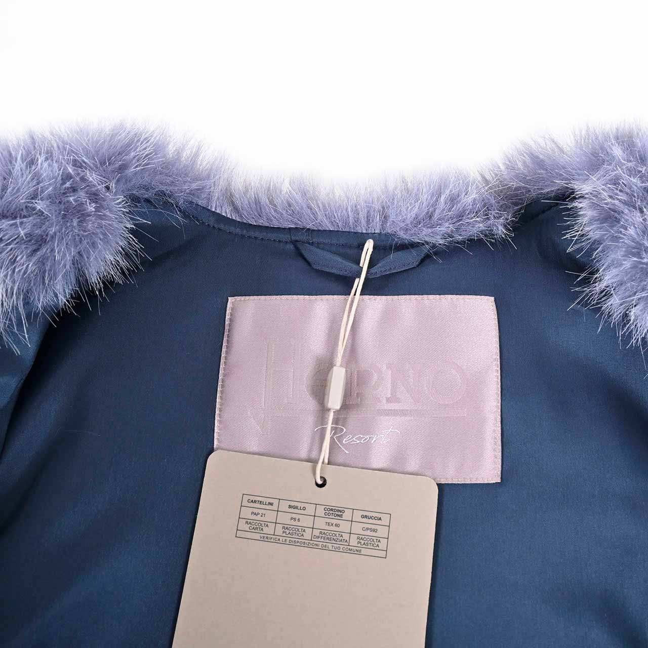 【期間限定SALE】 ヘルノ HERNO ベスト GC00065DR 9121 ブルー 2024AW 2024年秋冬新作 レディース 【ラスト1点 40サイズ】