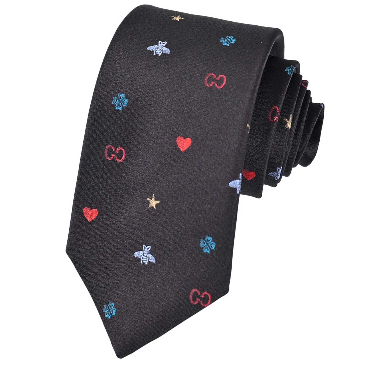 グッチ GUCCI ネクタイ 571819 1000 ブラック 2024SS メンズ ギフト プレゼント