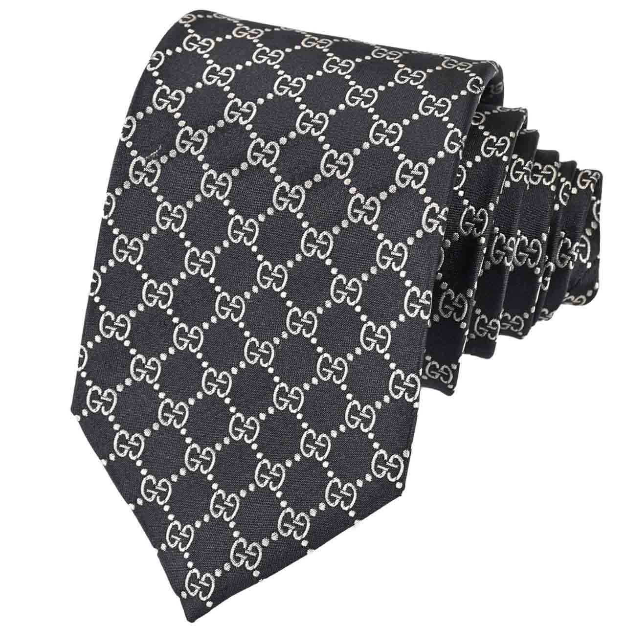 グッチ GUCCI ネクタイ 456524 1079 ブラック メンズ ギフト プレゼント