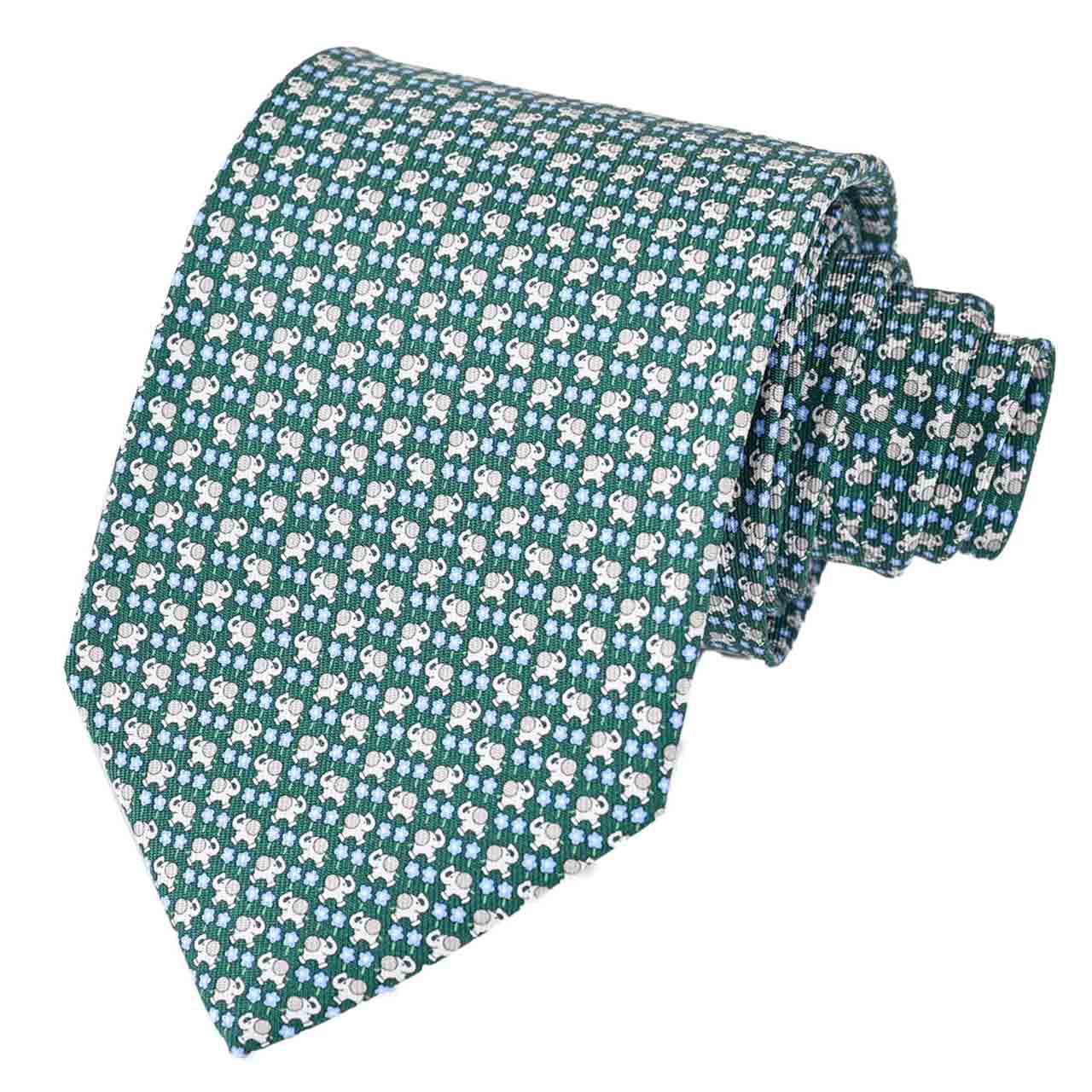 サルヴァトーレ フェラガモ Salvatore Ferragamo ネクタイ 350252 008 グリーン メンズ