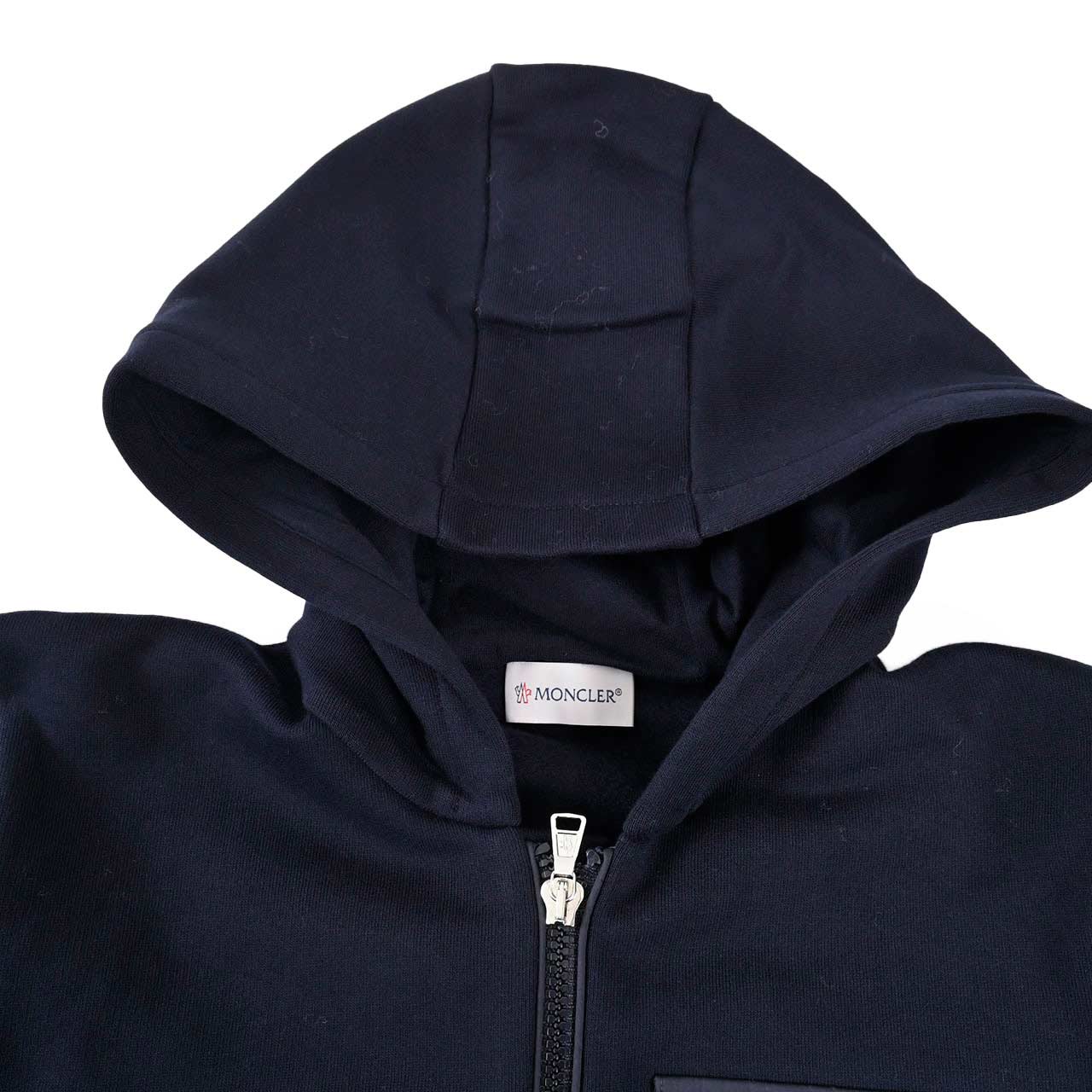 モンクレール MONCLER ジップアップパーカー 8G000 31 778 ネイビー 2024AW レディース 【ラスト1点 14Aサイズ】 【プライスダウン】