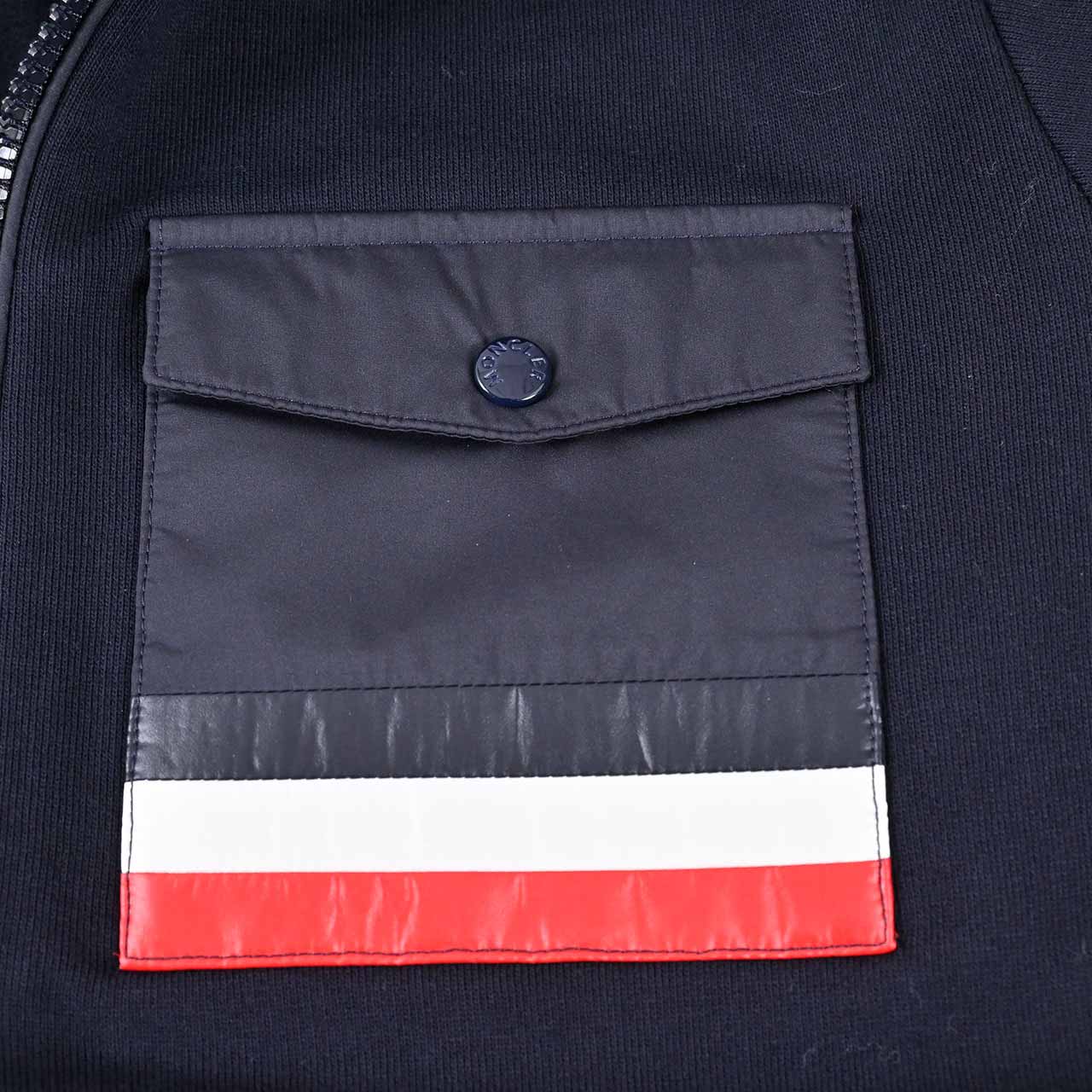 モンクレール MONCLER ジップアップパーカー 8G000 31 778 ネイビー 2024AW レディース 【ラスト1点 14Aサイズ】 【プライスダウン】