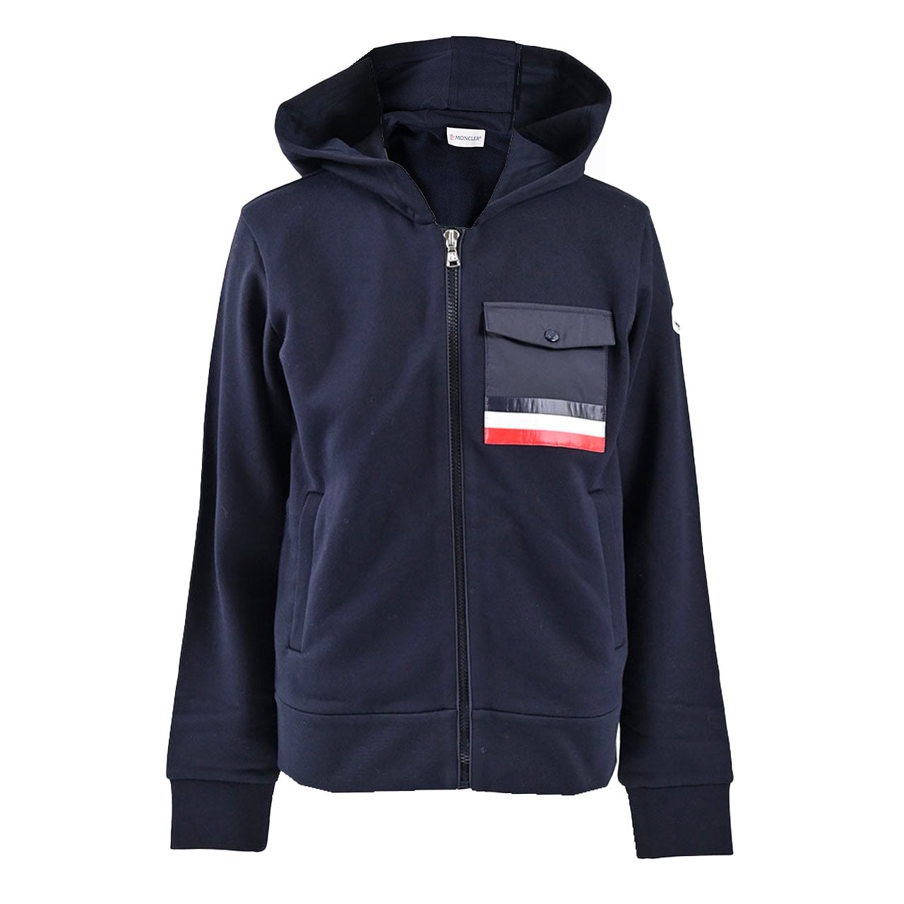 モンクレール MONCLER ジップアップパーカー 8G000 31 778 ネイビー 2024AW レディース 【ラスト1点 14Aサイズ】 【プライスダウン】