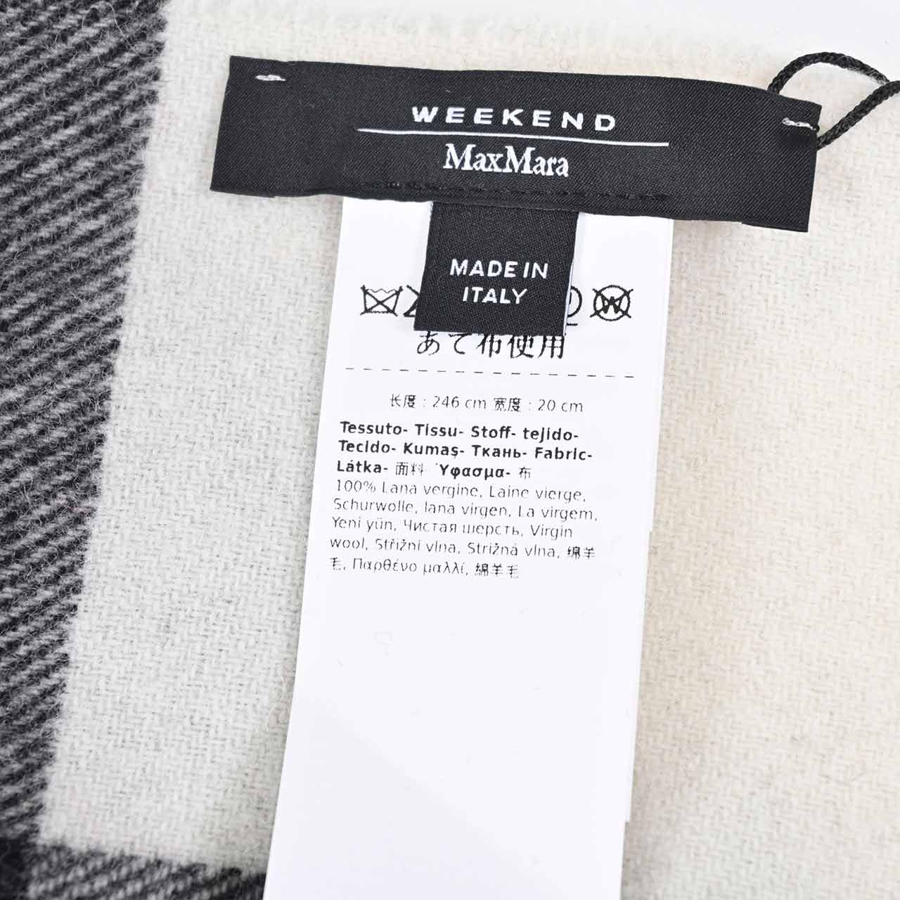 【SALE】 ウィークエンド マックスマーラ WEEKEND MAXMARA ストール ORA 55460756 001 ブラック 2024AW レディース 【再入荷なし 在庫限り】