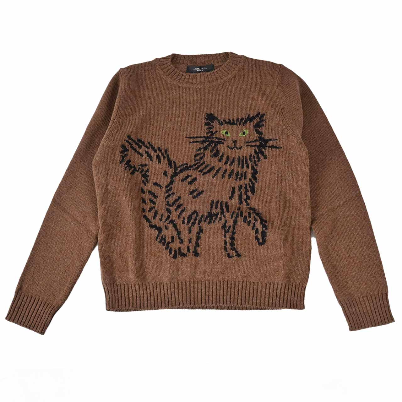 ウィークエンド マックスマーラ WEEKEND MAXMARA クルーネックセーター OMBROSA 53662426 001 ブラウン 2024AW レディース