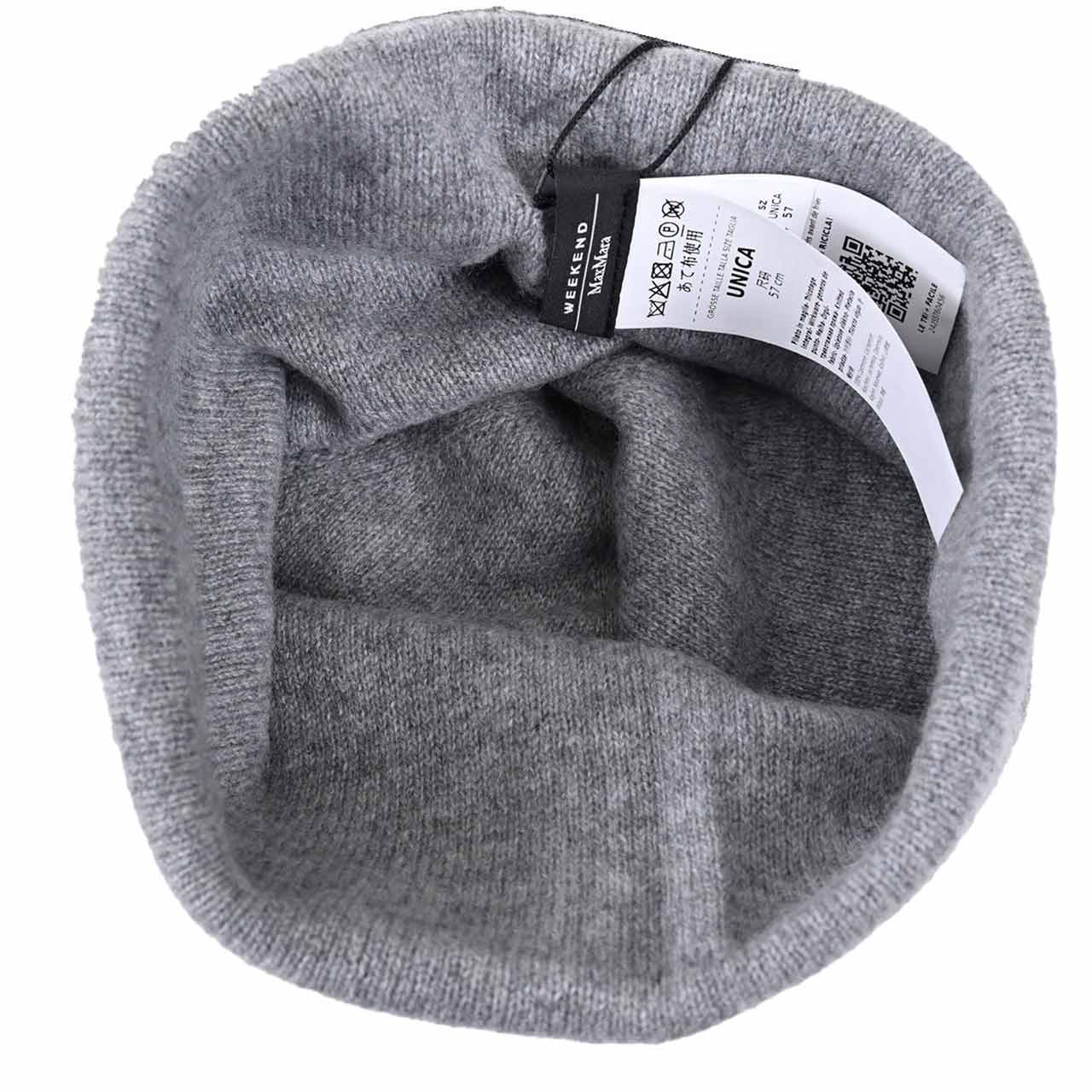 ウィークエンド マックスマーラ WEEKEND MAXMARA ニット帽 CAIMANONEW 55760456 008 グレー 2024AW レディース 【再入荷なし 在庫限り】 【10%OFFクーポン対象】