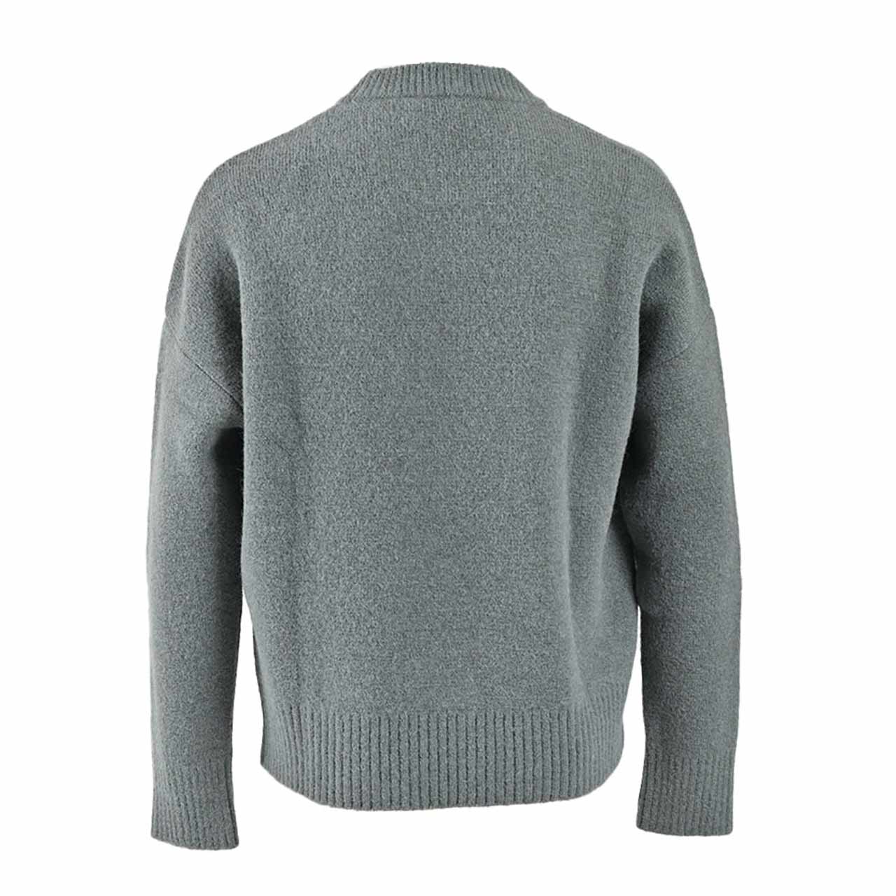 【期間限定SALE】 アミ AMI セーター UKS025.KN0032 4013 グリーン 2024年秋冬 メンズ