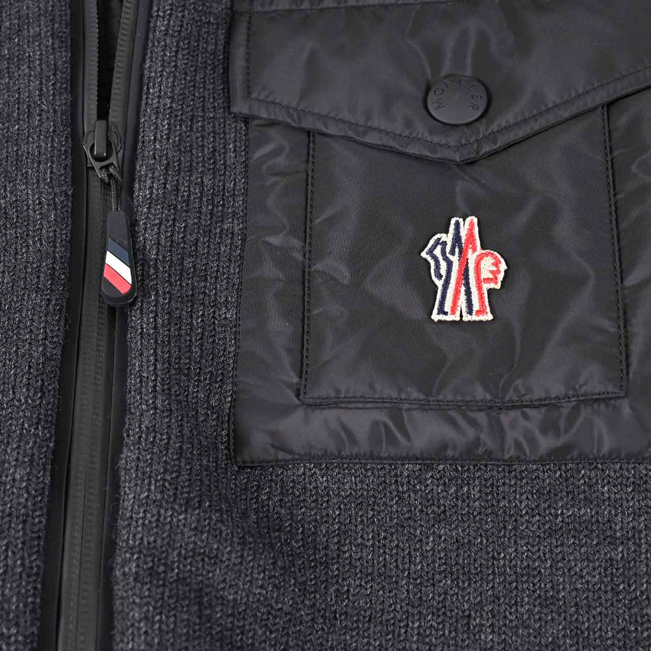 モンクレール グルノーブル MONCLER GRENOBLE カーディガン A9462 9B000-13 972 グレー メンズ 【プライスダウン】