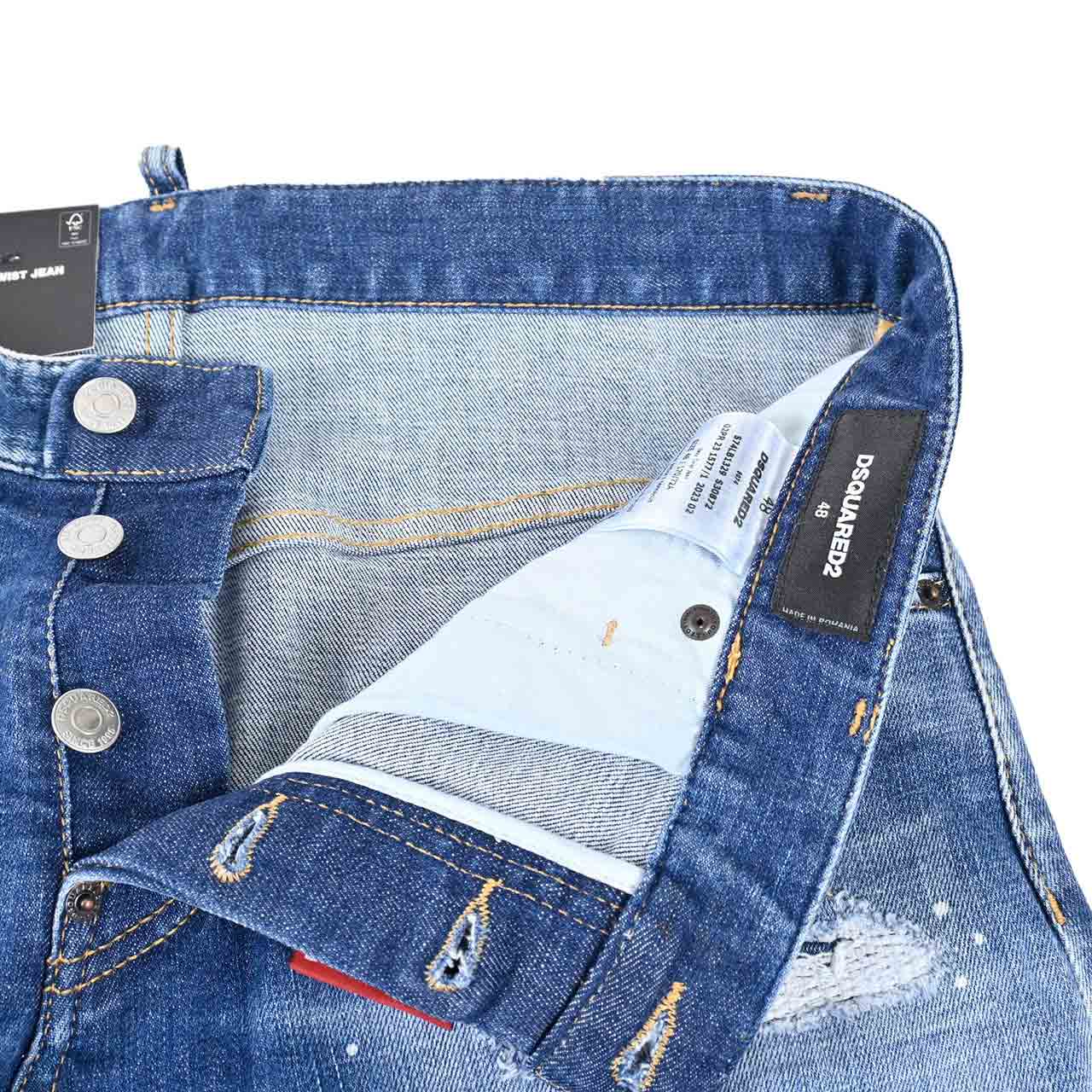 【期間限定SALE】 ディースクエアード DSQUARED2 ジーンズ S74LB1329 S30872 470 ブルー 2024AW 2024年秋冬新作 メンズ 【ラスト1点 50サイズ】