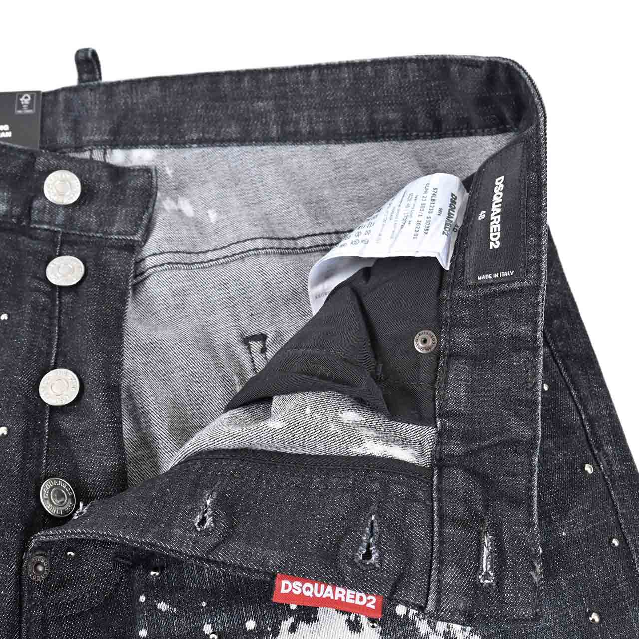 【期間限定SALE】 ディースクエアード DSQUARED2 ジーンズ S74LB1235 S30357 900 ブラック 2024AW 2024年秋冬新作 メンズ 【ラスト1点 52サイズ】