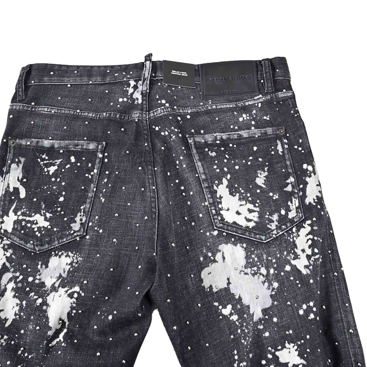 【期間限定SALE】 ディースクエアード DSQUARED2 ジーンズ S74LB1235 S30357 900 ブラック 2024AW 2024年秋冬新作 メンズ 【ラスト1点 52サイズ】