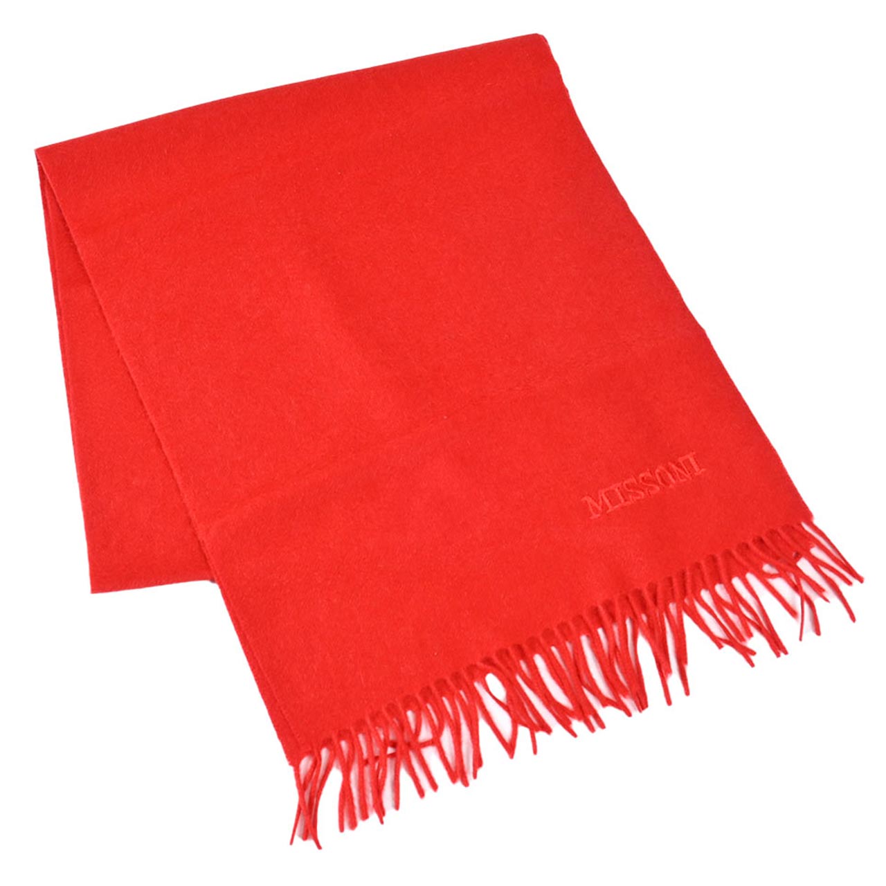【期間限定SALE】 ミッソーニ MISSONI マフラー Cashmere100% Plain Muffler 6345 3 レッド メンズ レディース 【ラスト1点】 新生活応援 ギフト プレゼント