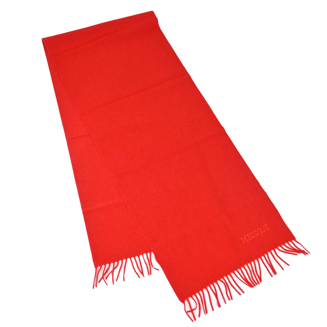 【期間限定SALE】 ミッソーニ MISSONI マフラー Cashmere100% Plain Muffler 6345 3 レッド メンズ レディース 【ラスト1点】 新生活応援 ギフト プレゼント