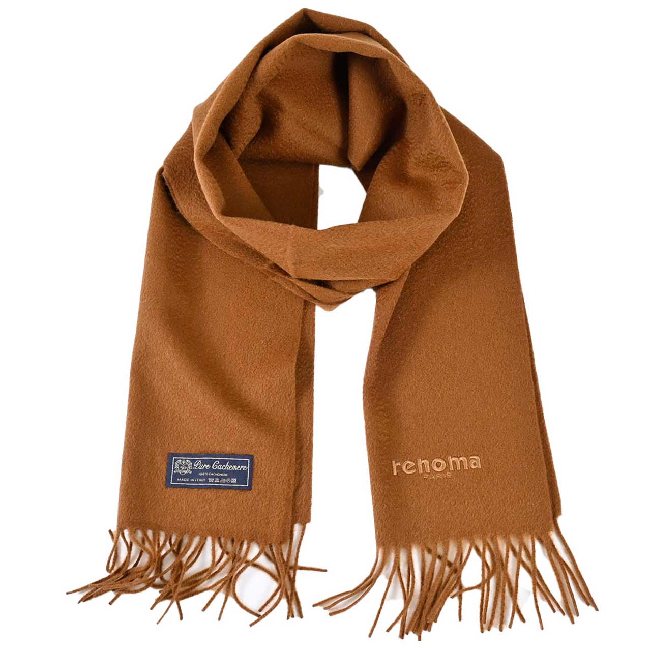 レノマ RENOMA カシミヤ マフラー R9912 PLAIN CASHMERE RCRM ブラウン メンズ レディース カシミヤ100% 新生活応援 ギフト プレゼント 【プライスダウン】