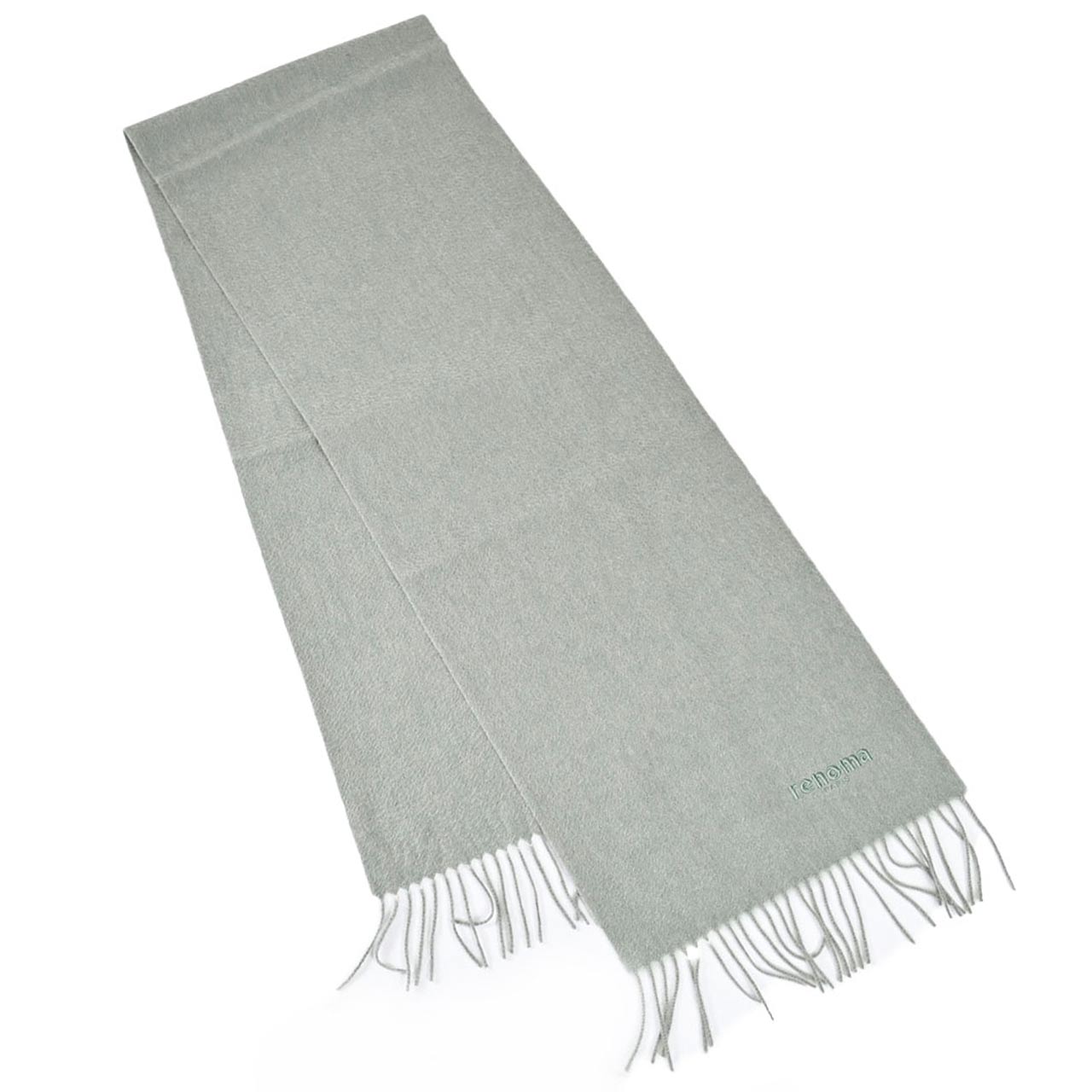 レノマ RENOMA カシミヤ マフラー R9912 PLAIN CASHMERE RGR グリーン メンズ レディース カシミヤ100% 【ラスト1点】