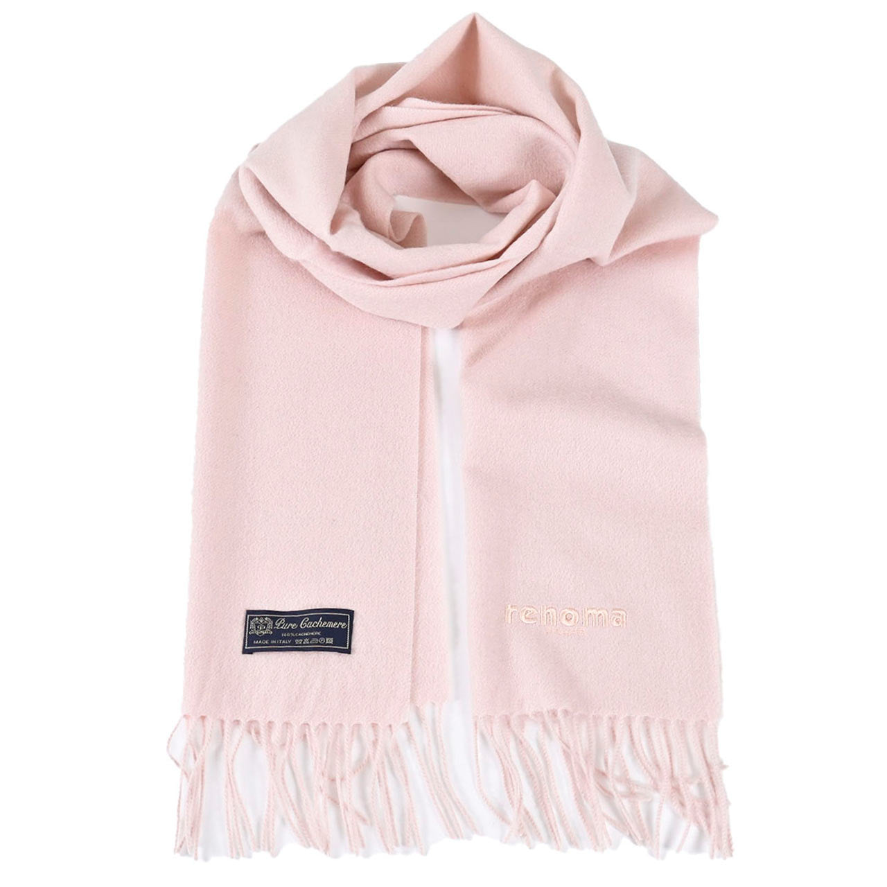 レノマ RENOMA カシミヤ マフラー R9912 PLAIN CASHMERE RLTP ピンク メンズ レディース カシミヤ100% 新生活応援 ギフト プレゼント 【プライスダウン】