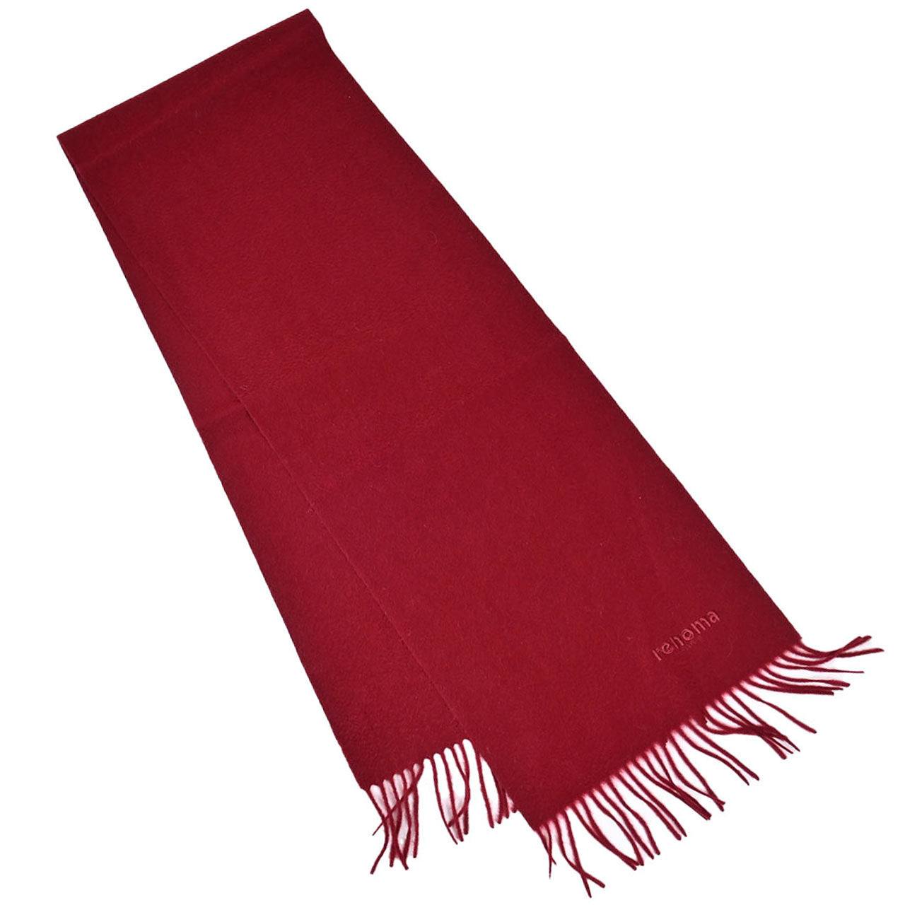 レノマ RENOMA カシミヤ マフラー R9912 PLAIN CASHMERE RWI レッド メンズ レディース カシミヤ100%