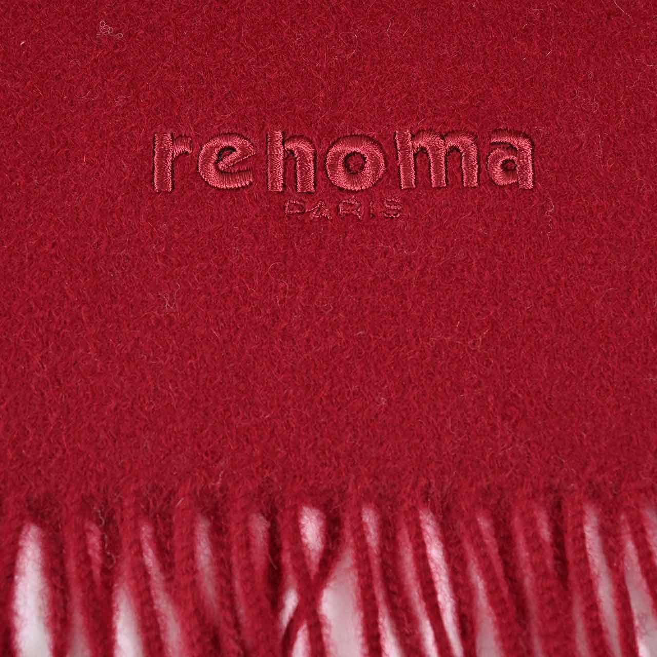 レノマ RENOMA カシミヤ マフラー R9912 PLAIN CASHMERE RWI レッド メンズ レディース カシミヤ100%