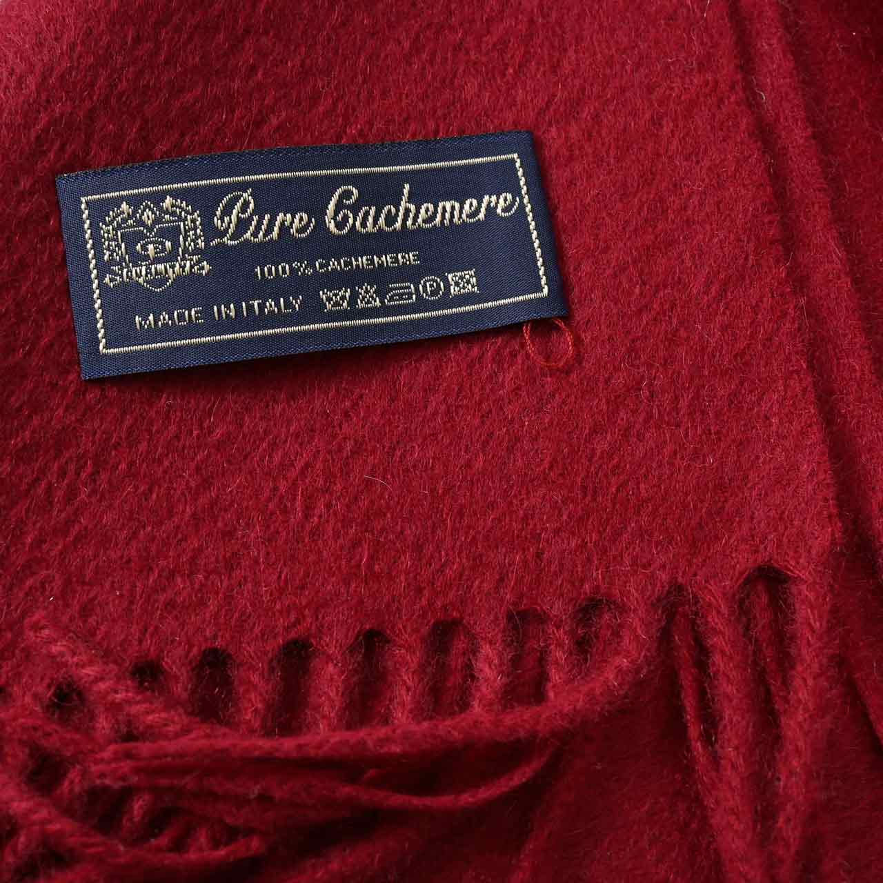 レノマ RENOMA カシミヤ マフラー R9912 PLAIN CASHMERE RWI レッド メンズ レディース カシミヤ100%