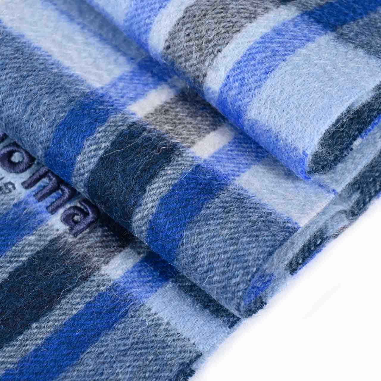レノマ RENOMA カシミヤ マフラー R9913 CHECK CASHMERE 4 ブルー メンズ レディース カシミヤ100% 【ラスト1点】 新生活応援 ギフト プレゼント 【プライスダウン】